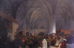 يوم حرق جان هوس Dílo Mikoláš Alše